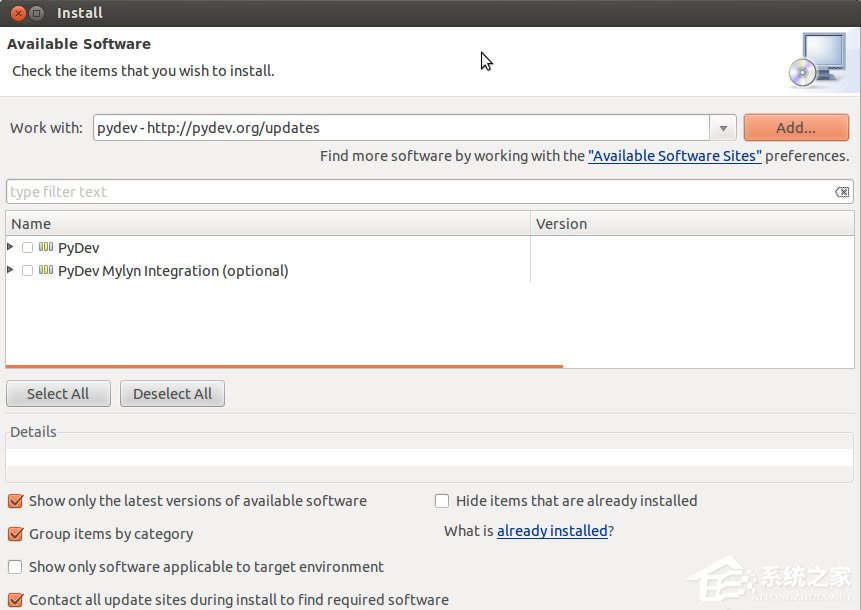 Ubuntu 14.04аװEclipseԼPyDevչ