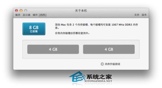 怎么迅速查看Mac设备的内存大小
