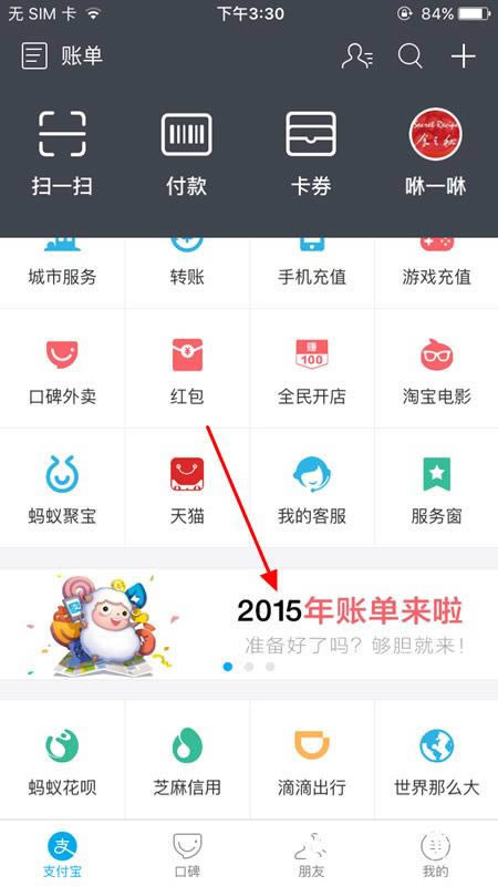 支付宝2018年账单如何分享给好友_手机软件指南