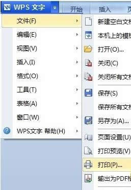 wps文字打印在什么地方