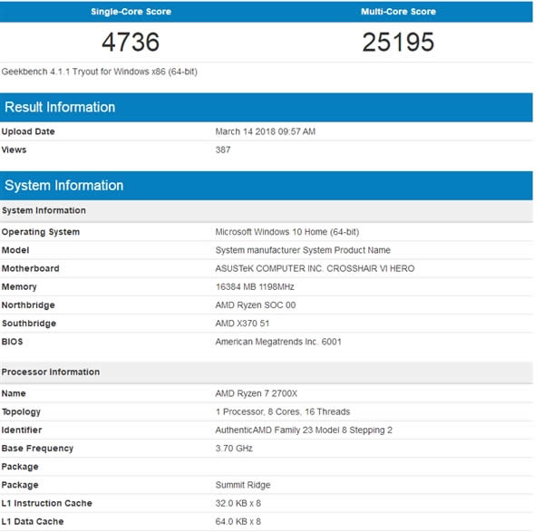 AMD Ryzen 7 2700XʽսƽƵ1800X