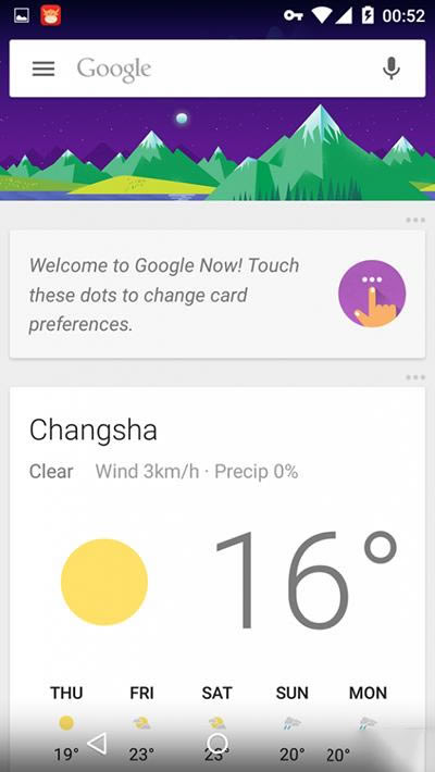 Android 5.0Google now