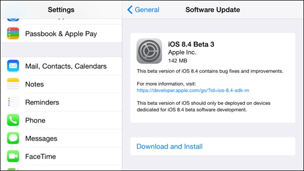 iOS 8.4 beta 3Լ¹ܽB