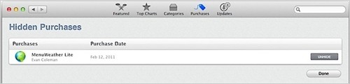 如何在iOS与OS X的iTunes App Store中隐藏购买项目 _pc6苹果网ipad资讯