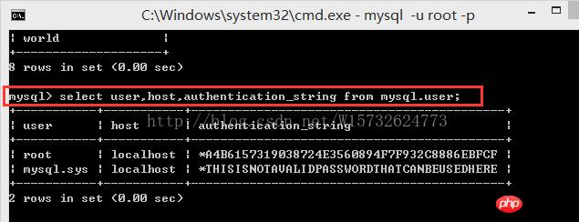 Windows 8.1MySQL5.7 root ν