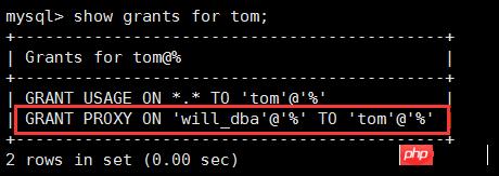 Mysql 5.7.18 MySQL proxies_privʵûʵ